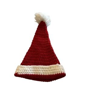 Red and White Festive Santa Hat with Pom-Pom